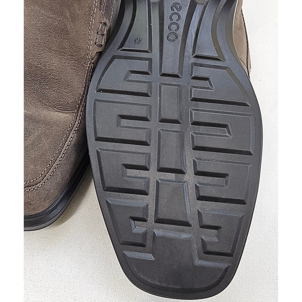 ECCO Helsinki 2 Mens Slip On Loafers Brown Leather Apron Toe Shoes 43 US 9-9.5 - Picture 10 of 12